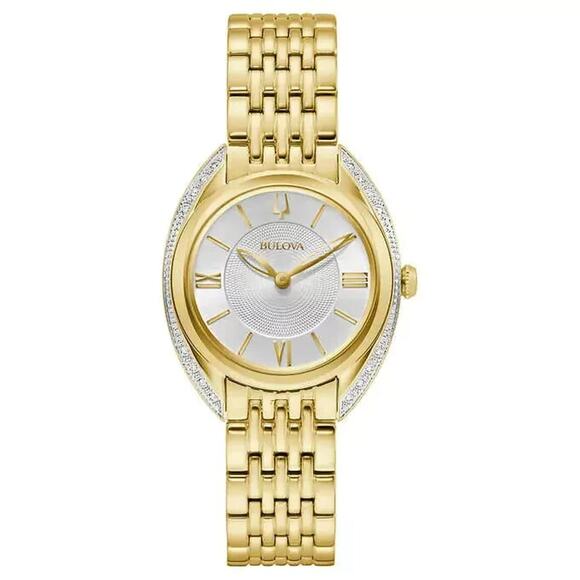 Bulova Classic Diamond Stainless Steel Quartz Ladies Watch main image 8